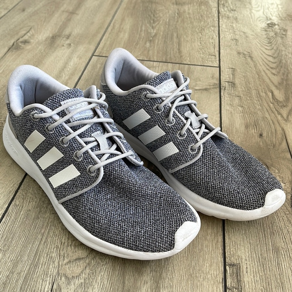 Adidas QT Racer Cloudfoam Women Gray Shoes Size 6